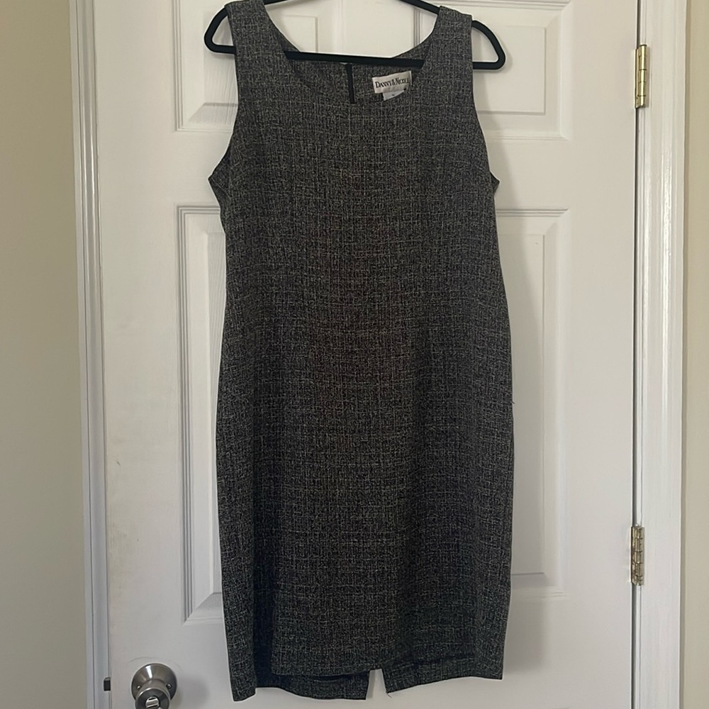 Vintage 90s preppy style midi dress